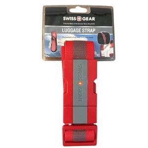 Swiss Gear Luggage Strap Red Adjustable‎ Suitcase Belt Travel Accessory